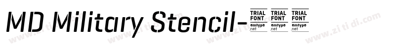 MD Military Stencil字体转换 MD Military Stencil字体转换